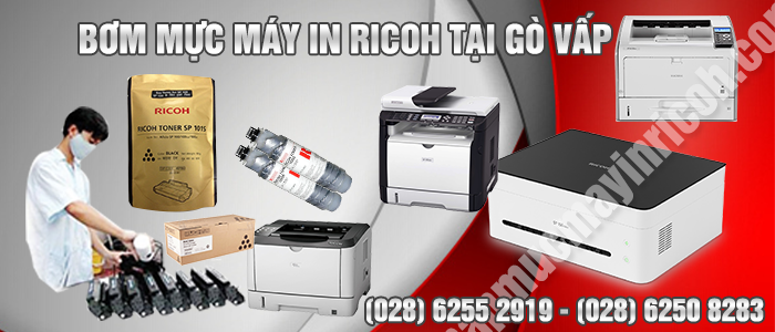 Bơm mực máy in Ricoh tại quận Gò Vấp giá rẻ